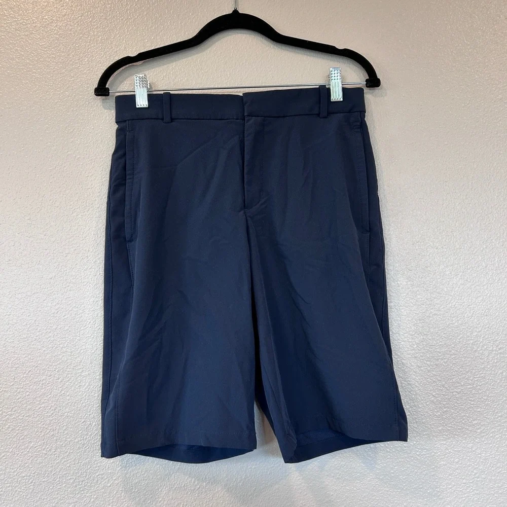 Nike Mens Dri-FIT Standard Fit Golf Shorts Navy Blue Size 28 Stretch Athletic